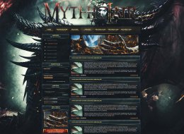 《MYTHCLAIR》暗黑游戏UI网站