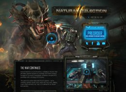 《NATURAL SELECTION》生化暗黑战争游戏UI网站