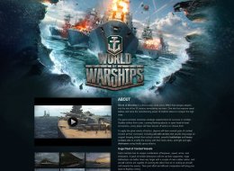 《World of Warships-Wargaming.NET》海洋战斗游戏UI网站