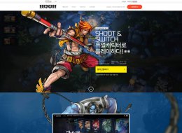 《NCsoft》韩国游戏官网UI网站